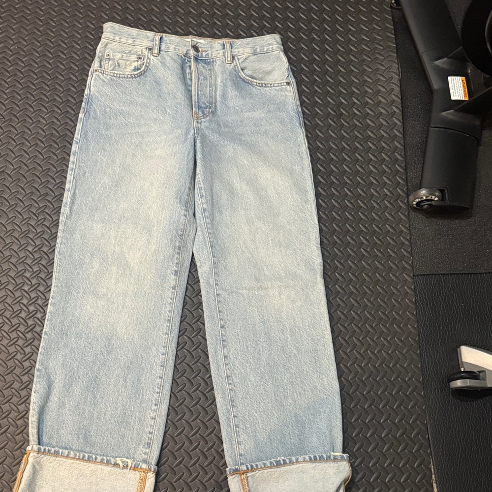 Zara Light Blue Boyfriend Jeans